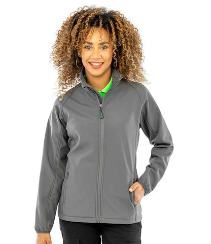 Result Genuine Recycled Ladies Printable Soft Shell Jacket - Workguard Grey (RS901F)