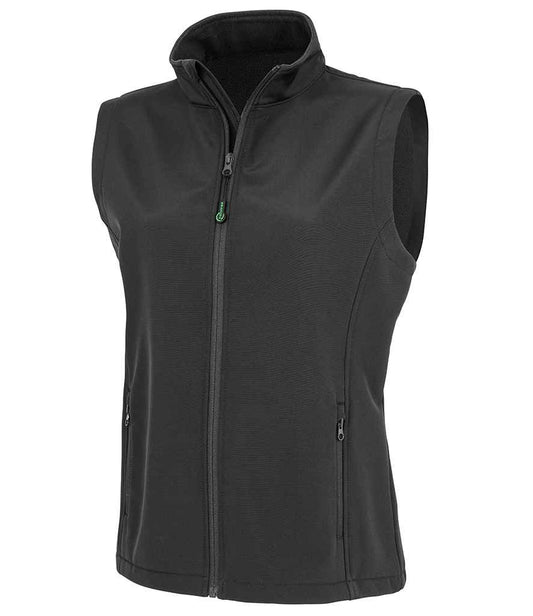Result Genuine Recycled Ladies Printable Soft Shell Bodywarmer - Black (RS902F)