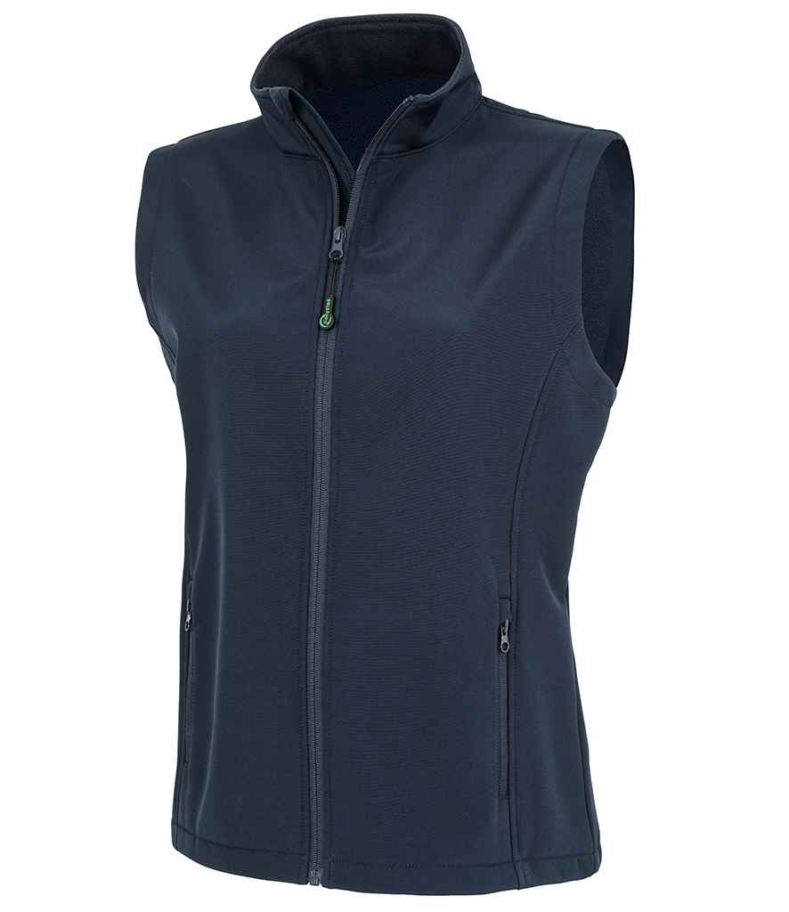 Result Genuine Recycled Ladies Printable Soft Shell Bodywarmer - Navy (RS902F)