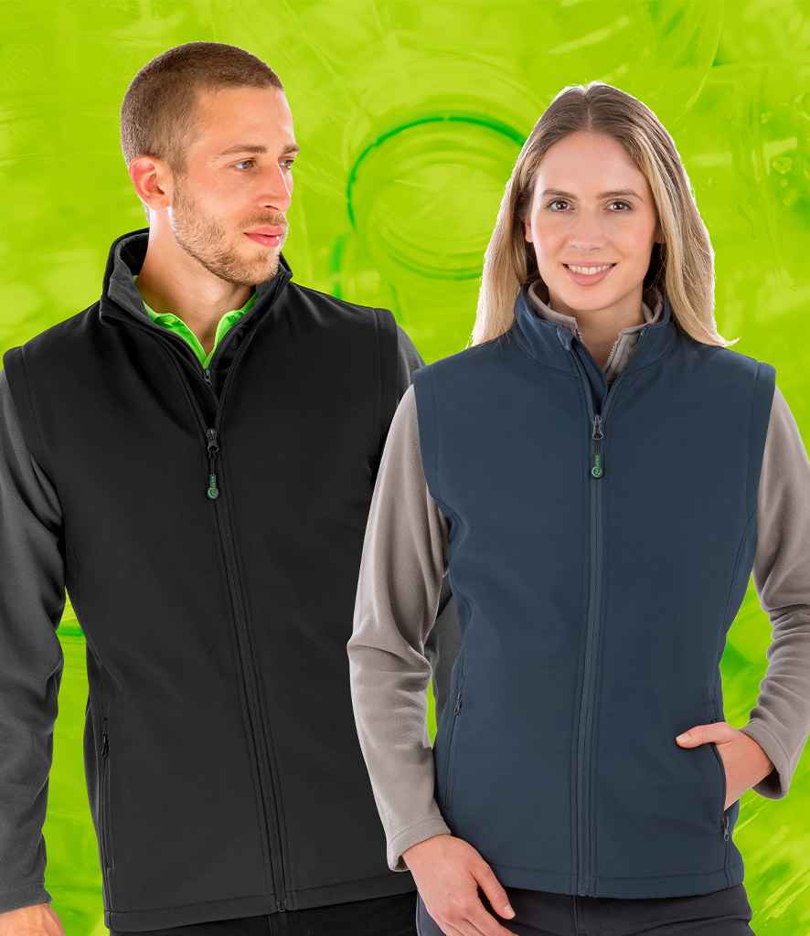 Result Genuine Recycled Ladies Printable Soft Shell Bodywarmer - Navy (RS902F)