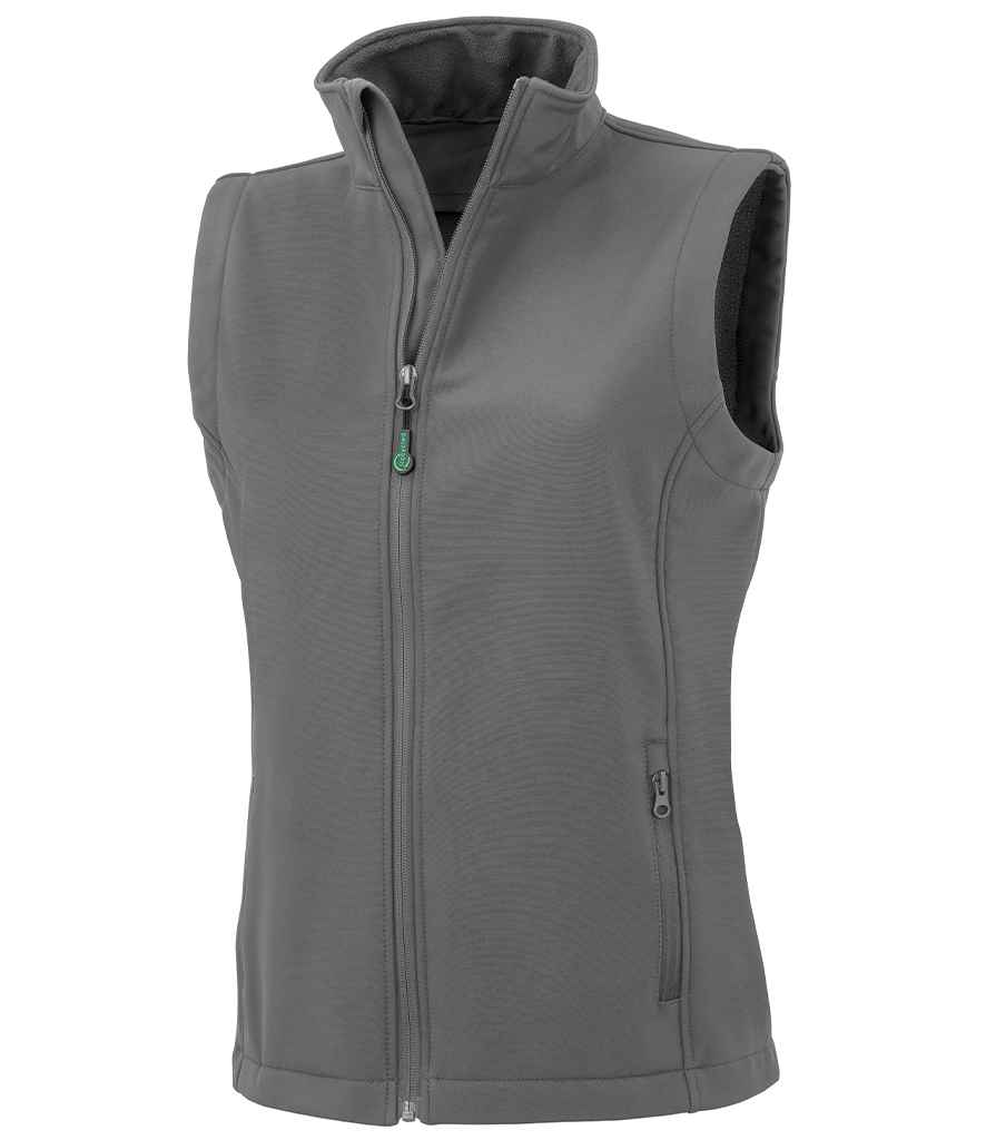 Result Genuine Recycled Ladies Printable Soft Shell Bodywarmer - Workguard Grey (RS902F)