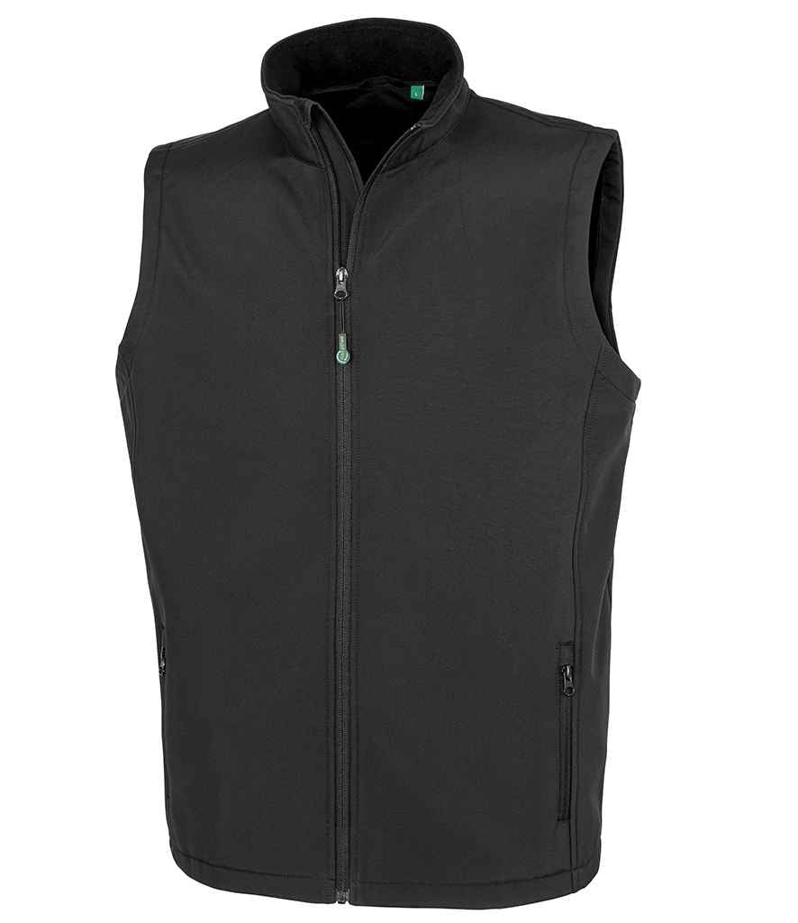 Result Genuine Recycled Printable Soft Shell Bodywarmer - Black (RS902M)