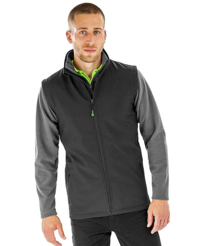 Result Genuine Recycled Printable Soft Shell Bodywarmer - Black (RS902M)