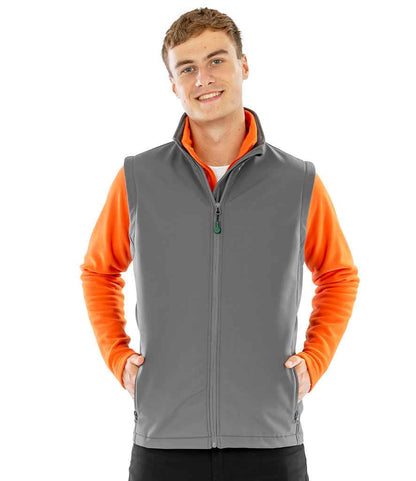 Result Genuine Recycled Printable Soft Shell Bodywarmer - Workguard Grey (RS902M)