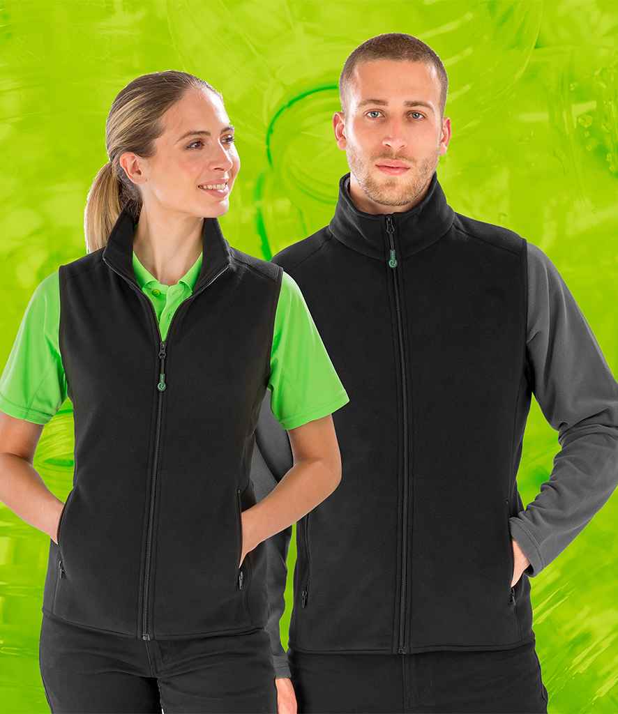 Result Genuine Recycled Polarthermic Fleece Bodywarmer - Black (RS904)