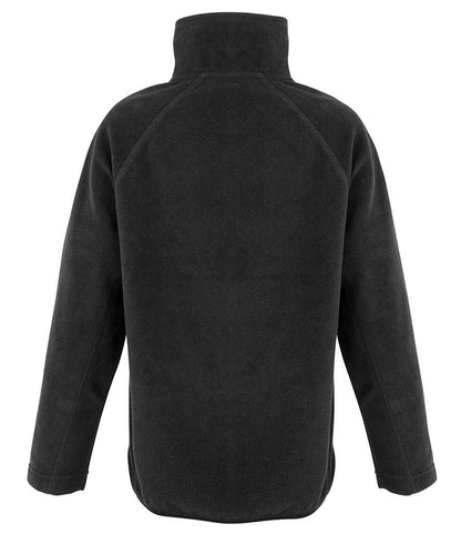 Result Genuine Recycled Kids Zip Neck Micro Fleece - Black (RS905B)