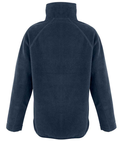 Result Genuine Recycled Kids Zip Neck Micro Fleece - Navy (RS905B)