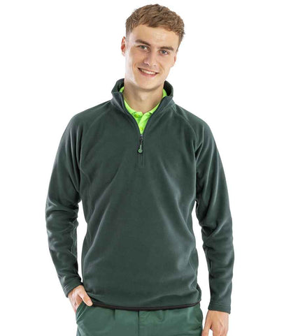 Result Genuine Recycled Zip Neck Micro Fleece - Forest Green (RS905)