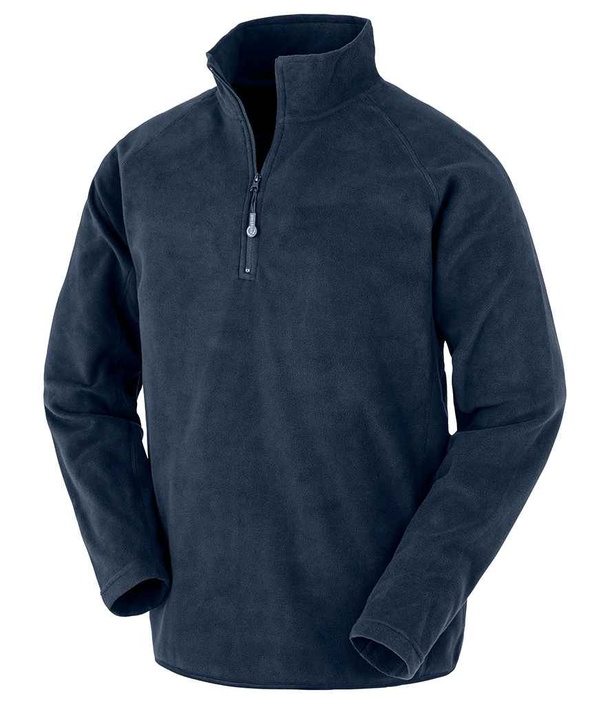 Result Genuine Recycled Zip Neck Micro Fleece - Navy (RS905)