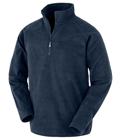 Result Genuine Recycled Zip Neck Micro Fleece - Navy (RS905)