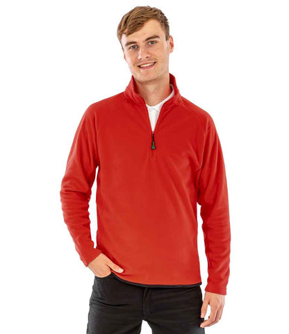 Result Genuine Recycled Zip Neck Micro Fleece - Red (RS905)