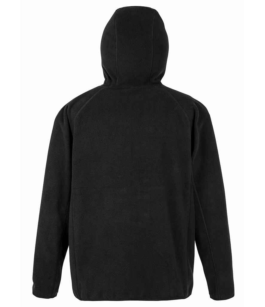 Result Genuine Recycled Hooded Micro Fleece Jacket - Black (RS906)
