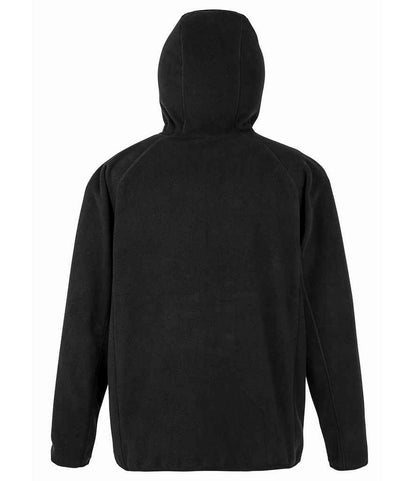 Result Genuine Recycled Hooded Micro Fleece Jacket - Black (RS906)