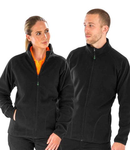 Result Genuine Recycled Micro Fleece Jacket - Black (RS907)