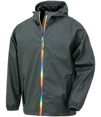 Result Genuine Recycled Prism PU Waterproof Jacket - Black Olive (RS908)