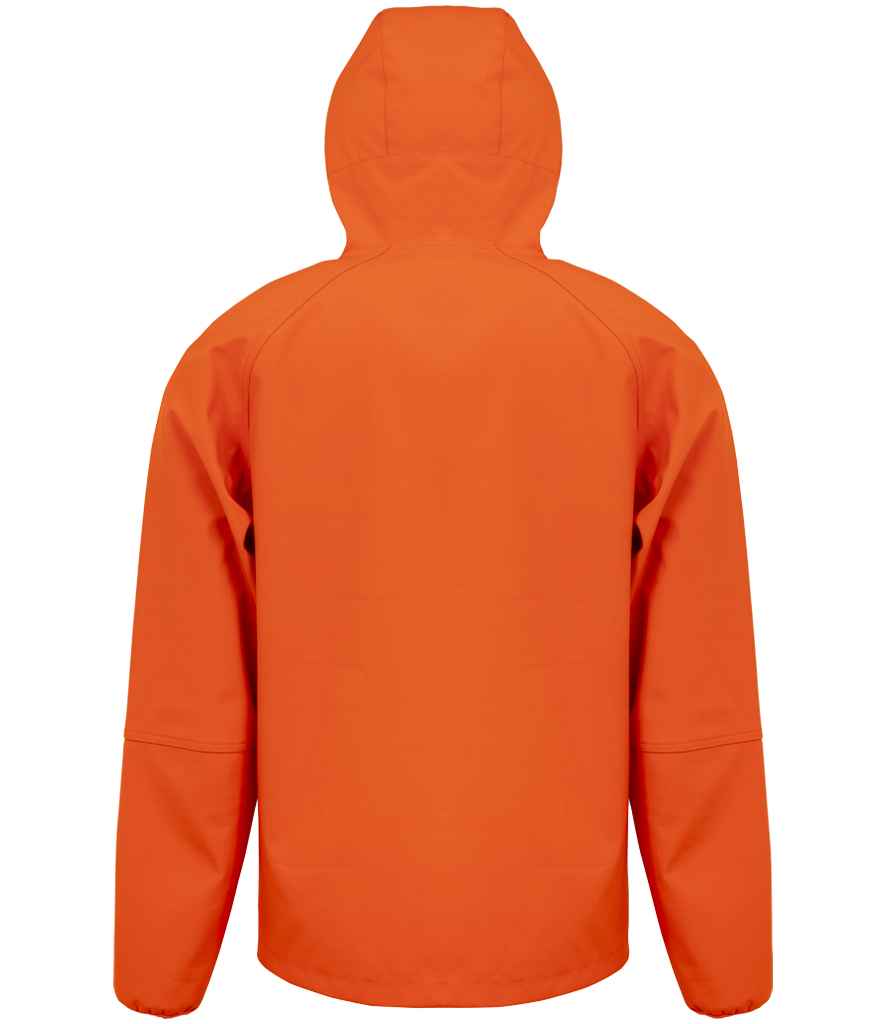 Result Recycled Three Layer Printable Hooded Soft Shell Jacket - Orange/Navy (RS909)