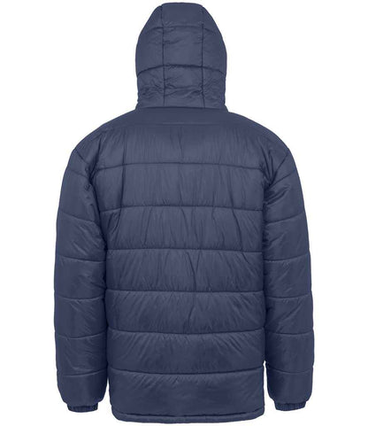 Result Genuine Recycled Hooded Padded Parka Jacket - Navy (RS910)