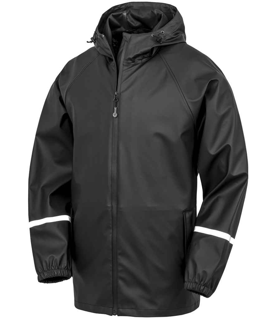 Result Recycled Prism PU Waterproof Jacket - Black (RS915)