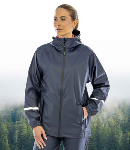 Result Recycled Prism PU Waterproof Jacket - Navy (RS915)