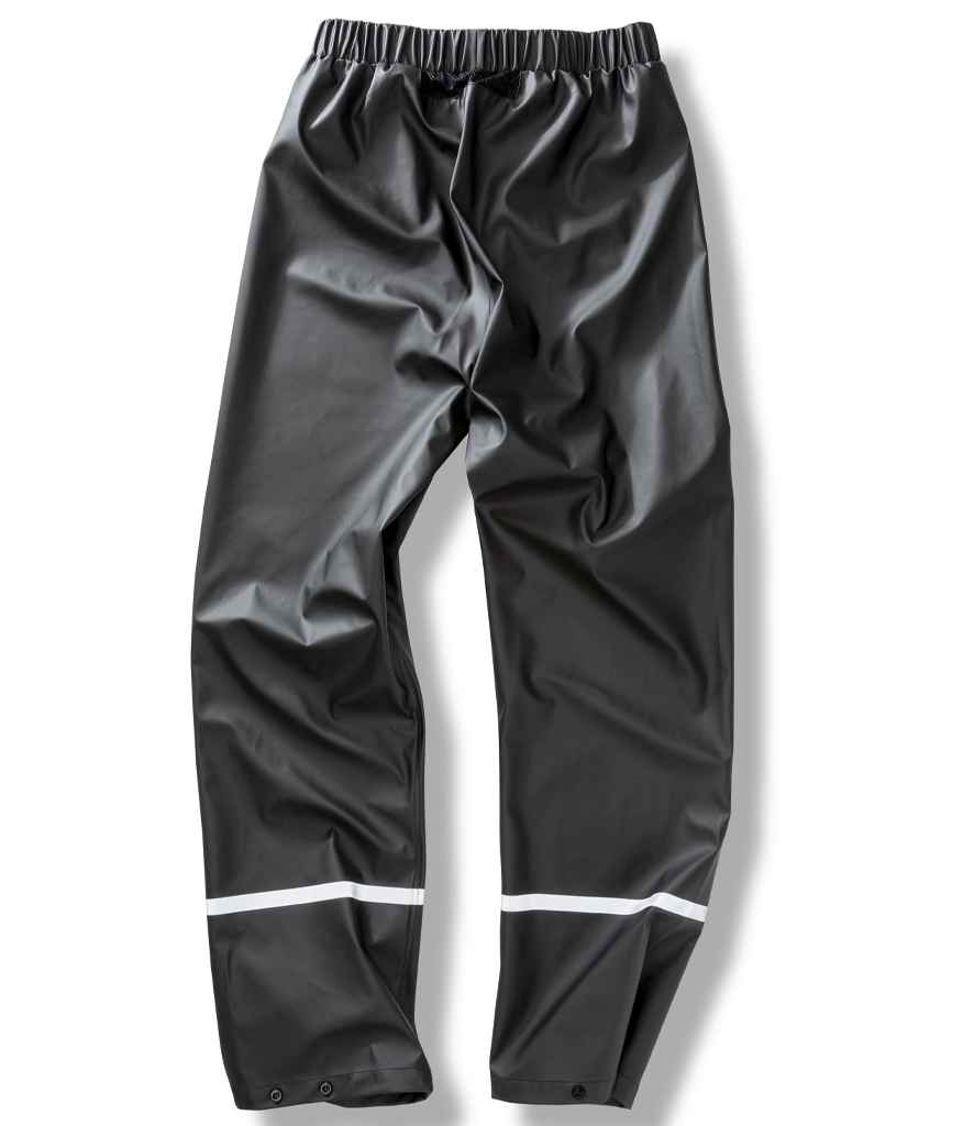 Result Recycled Prism PU Waterproof Trousers - Black (RS916)