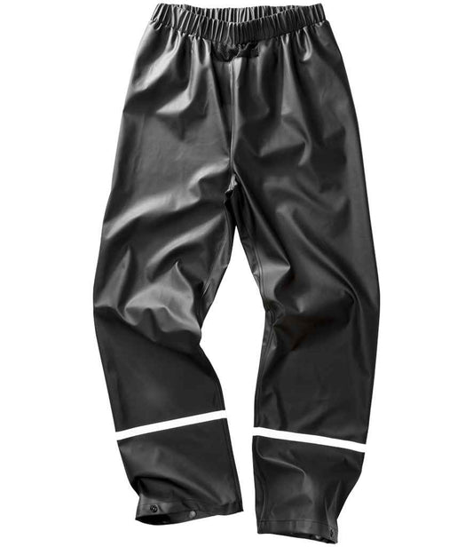 Result Recycled Prism PU Waterproof Trousers - Black (RS916)