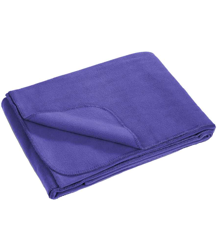 Result Genuine Recycled Polarthermic Fleece Blanket - Purple (RS939)
