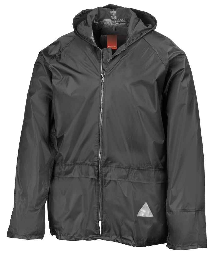 Result Waterproof Jacket/Trouser Suit in Carry Bag - Black (RS95)