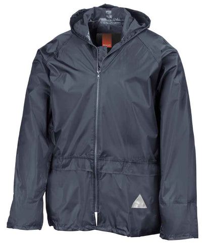 Result Kids Waterproof Jacket/Trouser Suit in Carry Bag - Navy (RS95B)