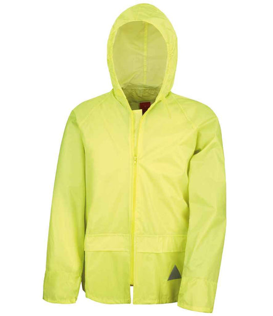 Result Waterproof Jacket/Trouser Suit in Carry Bag - Neon Yellow (RS95)