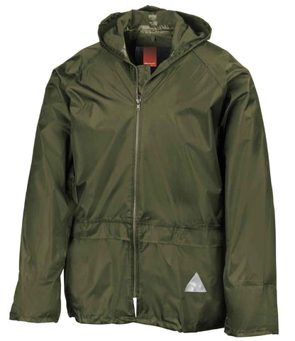Result Waterproof Jacket/Trouser Suit in Carry Bag - Olive Green (RS95)