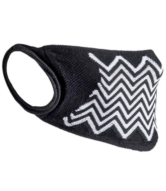 Result ZigZag Anti-Bacterial Face Cover - Black/White (RV015)