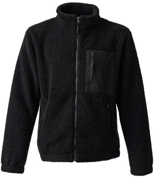 Ravine Unisex F/Z Borg Fleece - BLK (RV300)