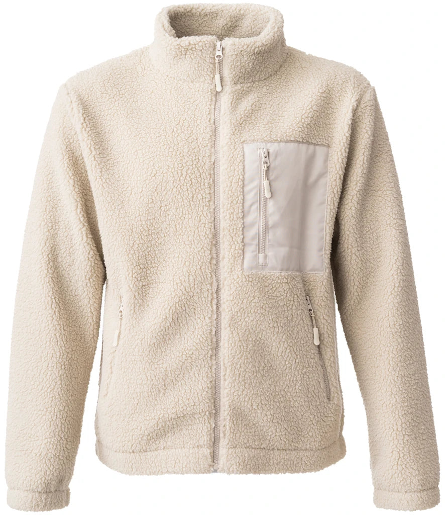 Ravine Unisex F/Z Borg Fleece - NAT (RV300)