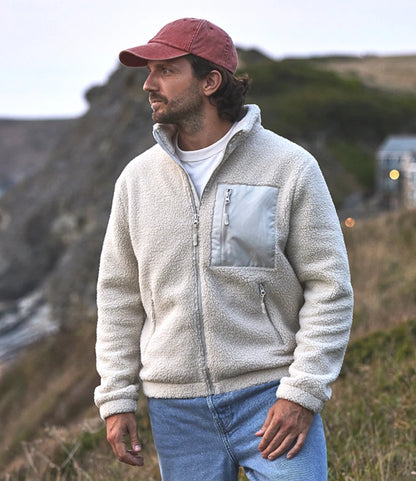 Ravine Unisex F/Z Borg Fleece - NAT (RV300)