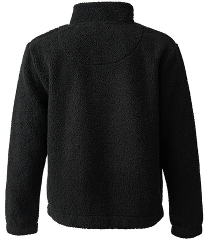 Ravine Unisex 1/4 Zip Borg Fleece - BLK (RV301)