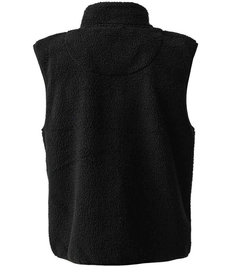 Ravine Unisex Gilet Borg Fleece - BLK (RV302)