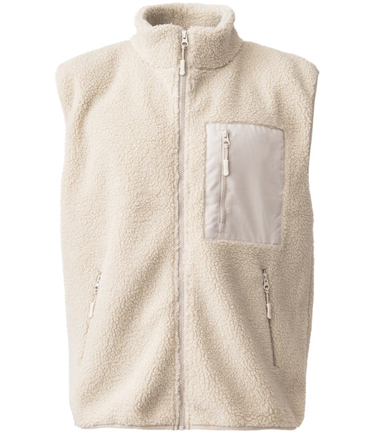 Ravine Unisex Gilet Borg Fleece - NAT (RV302)