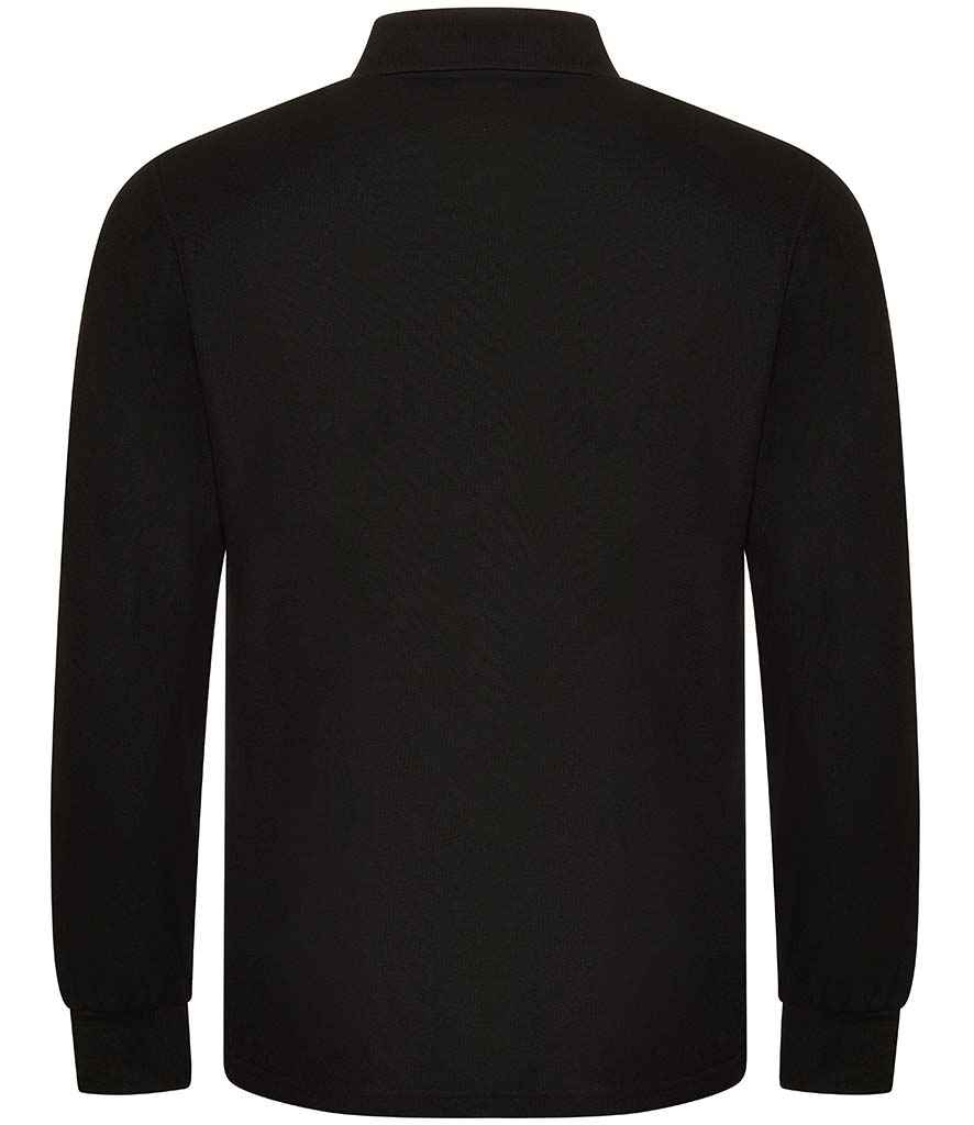 Pro RTX Pro Long Sleeve Piqué Polo Shirt - Black (RX102)