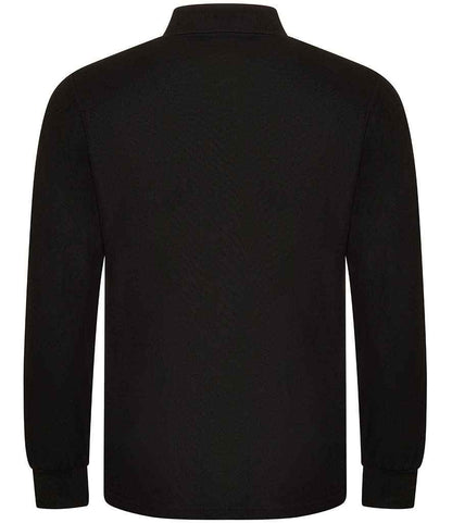 Pro RTX Pro Long Sleeve Piqué Polo Shirt - Black (RX102)
