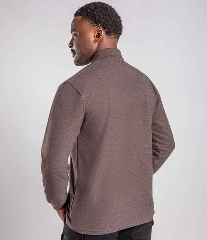 Pro RTX Pro Long Sleeve Piqué Polo Shirt - Charcoal (RX102)
