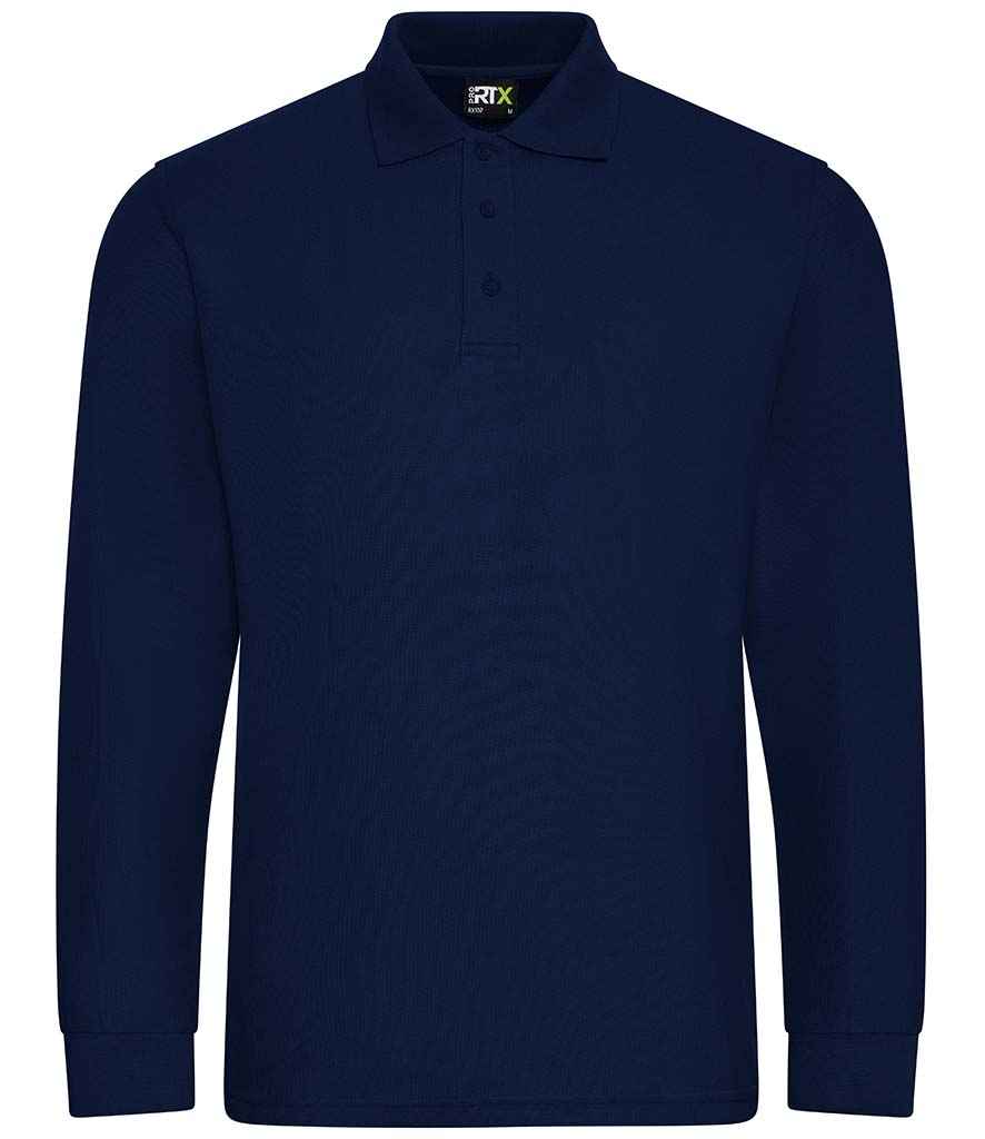 Pro RTX Pro Long Sleeve Piqué Polo Shirt - Navy (RX102)