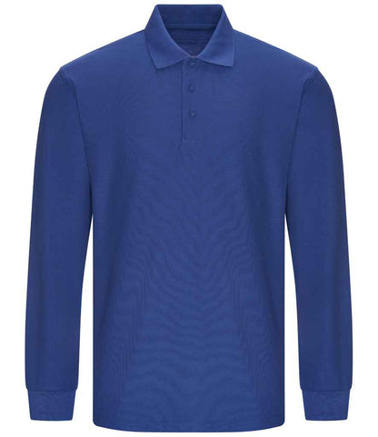 Pro RTX Pro Long Sleeve Piqué Polo Shirt - Royal Blue (RX102)