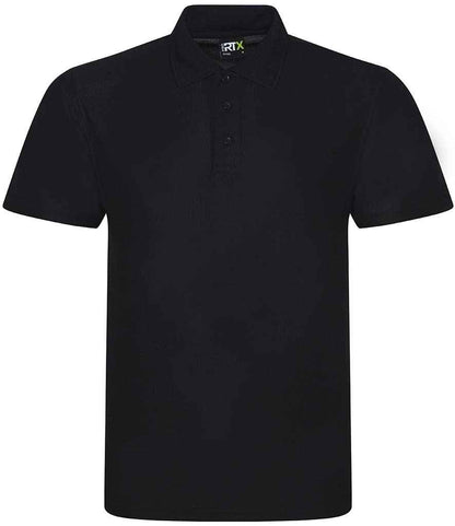 Pro RTX Pro Polyester Polo Shirt - Black (RX105)