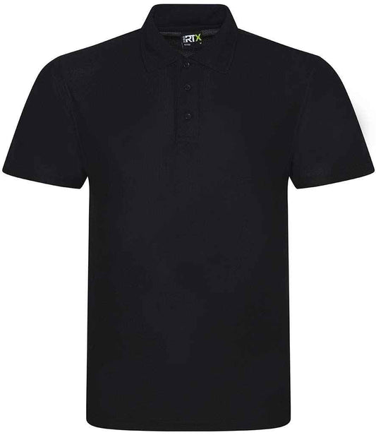 Pro RTX Pro Polyester Polo Shirt - Black (RX105)