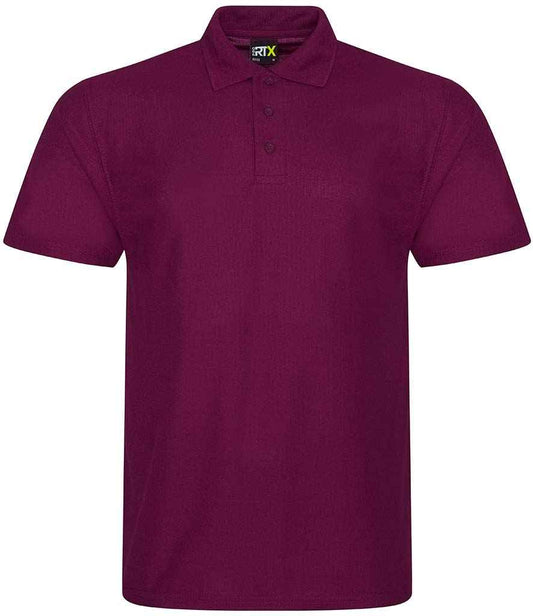 Pro RTX Pro Polyester Polo Shirt - Burgundy (RX105)