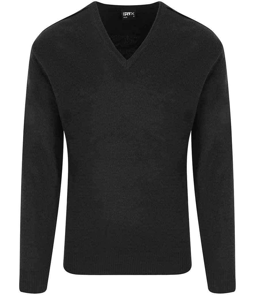Pro RTX Pro Acrylic V Neck Sweater - Black (RX200)