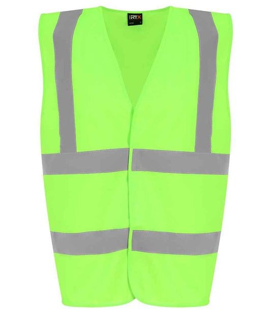 Pro RTX High Visibility Kids Waistcoat - Lime Green (RX700B)