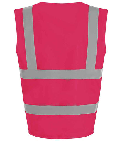 Pro RTX High Visibility Kids Waistcoat - Pink (RX700B)