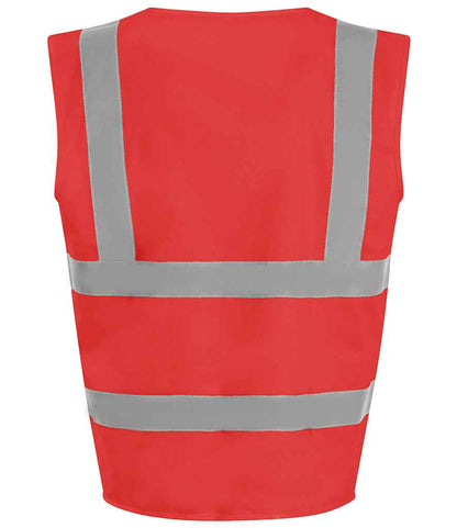 Pro RTX High Visibility Kids Waistcoat - Red (RX700B)