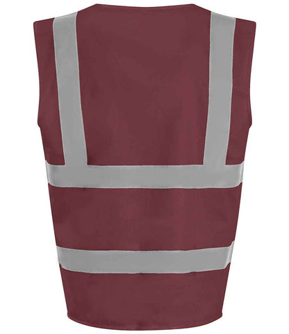 Pro RTX High Visibility Waistcoat - Maroon (RX700)